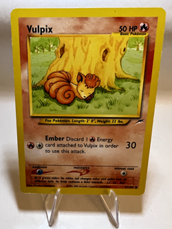 Vulpix Pokemon Card English 2000 Vintage 91/105 Excellent Neo Destiny - Image 1