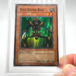 Yu-Gi-Oh! "Man-Eater Bug' 1st Edition LOB-108 GEM MINT PSA 10 (POP 88) Vintage - Image 3