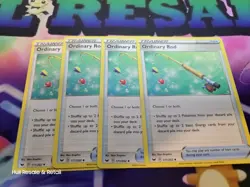 4x ORDINARY ROD 171/202 Pokemon TCG Sword & Shield Trainer Card Playset X4 Cards - Image 1
