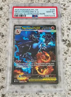 Phantasmal Flames - Mega Charizard X ex 125/094 Special Illustration Rare PSA 10 - Image 1