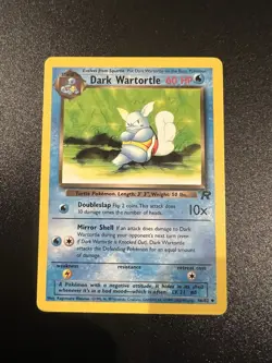 Dark Wartortle 46/82 Team Rocket Unlimited 2000 Pokemon Card Uncommon LP - Image 1
