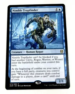 Magic the Gathering Nimble Trapfinder Zendikar Rising 072/280 Card - Image 1