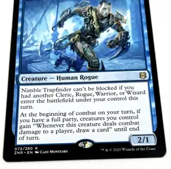 Magic the Gathering Nimble Trapfinder Zendikar Rising 072/280 Card - Image 2