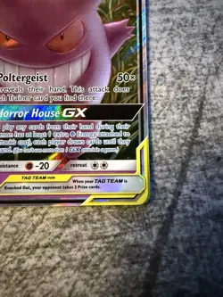 Pokemon Gengar & Mimikyu GX Full Art Holo Card 53/181 Sm-Team Up Ultra Rare NM - Image 5