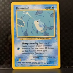 Pokemon TCG Remoraid Neo Revelation Card Unlimited Common [50/64] Miki Tanaka NM - Image 1