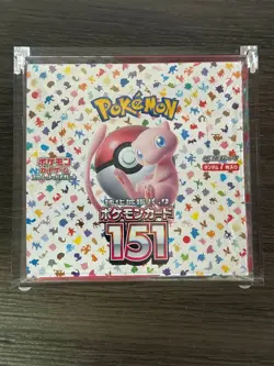 Pokemon Card Game Scarlet & Violet Booster Box 151 (SV2A) With Acrylic Case - Image 1