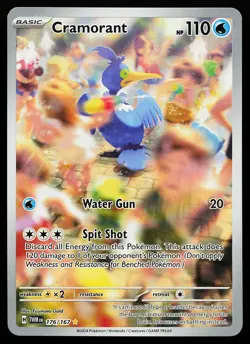 Cramorant 176/167 Holo Illustration Rare Twilight Masquerade Pokemon Card - Image 1