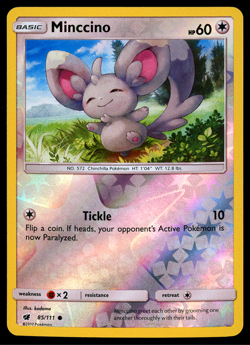 Pokemon Card Crimson Invasion Minccino 85/111 Reverse Holo Common - NM - Image 1