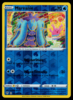 Pokemon Card - SWSH - Darkness Ablaze Mareanie 051/189 Reverse Holo - NM - Image 1
