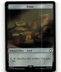 MTG Food (0012) Human Soldier Double-Sided Token - Universes Beyond: Fallout - Image 1