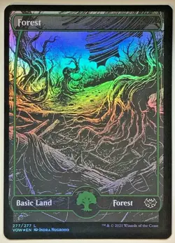 MTG Forest (277) Innistrad: Crimson Vow Foil Uncommon - Image 1