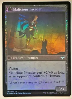 MTG Innocent Traveler Innistrad: Crimson Vow 121/277 Foil Uncommon - Image 2