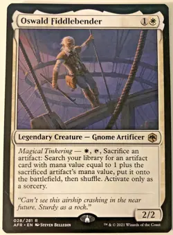 MTG Oswald Fiddlebender Adventures in the Forgotten Realms 028/281 Regular Rare - Image 1