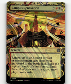 FOIL - MTG Campus Renovation (Halo Foil) 207 MOM: The Aftermath UC - Image 1