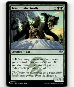 MTG Temur Sabertooth #141 - The List Reprints (Mystery Booster 2) - Image 1