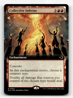 FOIL - MTG - Collective Inferno #363 (Extended Art) (R) - Lorwyn Eclipsed - Image 1