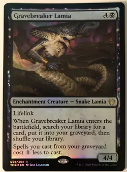 MTG Gravebreaker Lamia Theros Beyond Death 098/254 Foil Rare - Image 1