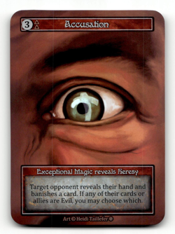 FOIL - Sorcery: Contested Realm Accusation (Exceptional) - Gothic - Image 1