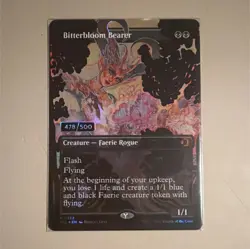 Magic: The Gathering Bitterbloom Bearer Serial Numbered Foil Black 478/500 - Image 1