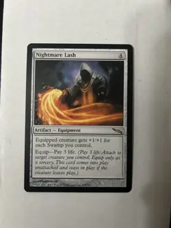 MTG NM Nightmare Lash Mirrodin Regular Magic The Gathering Card - Image 1