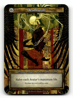 Sorcery: Contested Realm Deathwish (Unique) - Gothic - Image 1