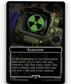 MTG Radiation Zombie Mutant Double-Sided Token - Universes Beyond: Fallout - Image 1