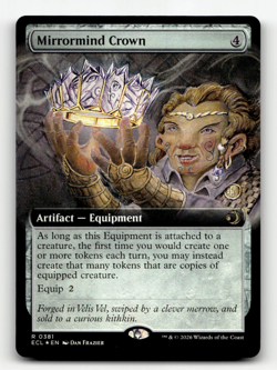 FOIL - MTG - Mirrormind Crown #381 (Extended Art) (R) - Lorwyn Eclipsed - Image 1
