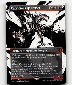 MTG Capricious Hellraiser (Showcase) 310 Regular Phyrexia: All Will Be Mythic - Image 1
