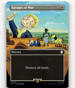 MTG Ravages of War (Borderless) - Universes Beyond: Fallout - Image 1