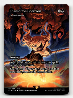 MTG - Shantotto's Coercion - Diabolic Intent (Showcase) #34 - FINAL FANTASY - Image 1