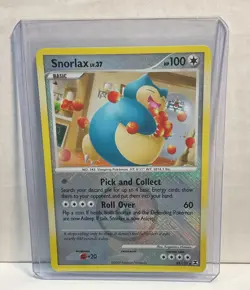 Snorlax 33/111 Rising Rivals Crosshatch Pokemon League Promo Card - Image 1