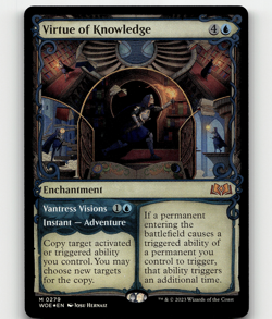 FOIL - MTG Virtue of Knowledge (Showcase) 279 - Wilds of Eldraine - Image 1