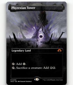 MTG Phyrexian Tower (Borderless) #355 - Modern Horizons 3 - Image 1