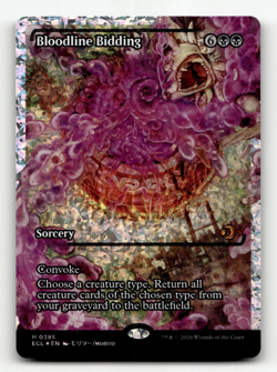 MTG - Bloodline Bidding #395 (Showcase) (Fracture Foil) (M) - Lorwyn Eclipsed - Image 1