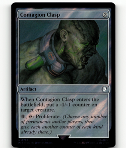 MTG Contagion Clasp (Surge Foil) - Universes Beyond: Fallout - Image 1
