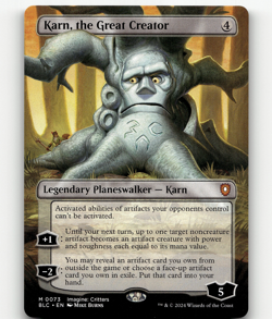 MTG Karn, the Great Creator (Borderless) #73 - Commander: Bloomburrow - Image 1
