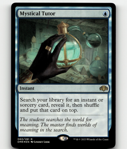 MTG Mystical Tutor FOIL Dominaria Remastered Rare - Image 1