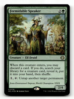 FOIL - MTG - Formidable Speaker #176 (R) - Lorwyn Eclipsed - Image 1