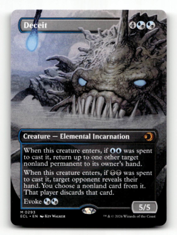 MTG - Deceit (Borderless) #293 (M) - Lorwyn Eclipsed - Image 1