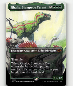 MTG Ghalta, Stampede Tyrant (Borderless) 326 - The Lost Caverns of Ixalan - Image 1