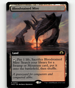 MTG Bloodstained Mire (Extended Art) #463 - Modern Horizons 3 - Image 1