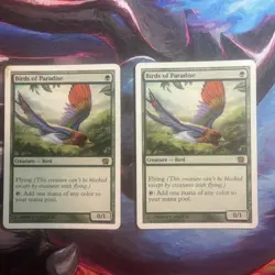 Birds of Paradise 2x MTG Eighth Edition LP - Image 1