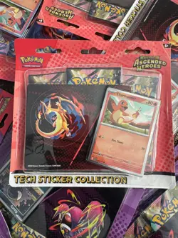 Pokemon TCG Tech Sticker Collection: Ascended Heroes 3 Pack Blister Pack - Image 3