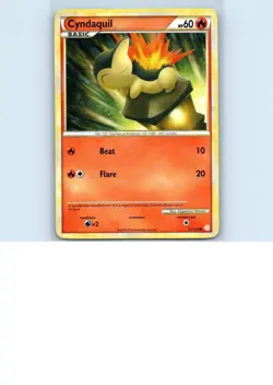 Pokemon tcg HeartGold SoulSilver Cyndaquil Lightly played - Image 1