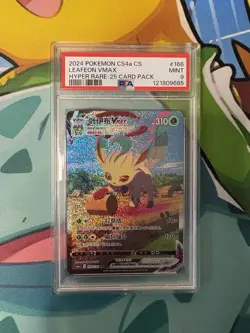 Pokemon TCG Leafeon Vmax Alt Set 166/132 Chinese HR cs4aC PSA 9 - Image 1
