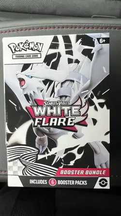 Pokemon Scarlet & Violet White Flare Booster Bundle 6 Booster Packs - Image 1