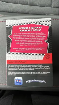 Pokemon Scarlet & Violet White Flare Booster Bundle 6 Booster Packs - Image 2