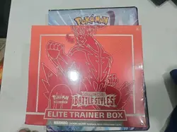 Pokemon Sword and Shield Battle Styles Elite Trainer Box Card Game Factory Seal 820650808357 - Image 1