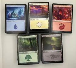 500 Magic The Gathering MTG Basic Land Card Lot 100 Of Each Color - Image 1