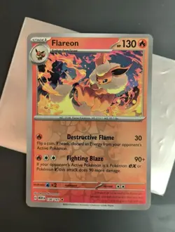 Flareon 136/165 - Scarlet & Violet - 151 English - Reverse Holo Pokemon Card - Image 1
